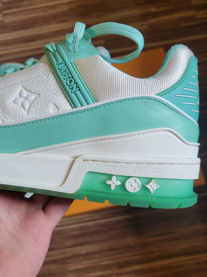 Louis Vuitton Tiffany Green Trainer Sneakers