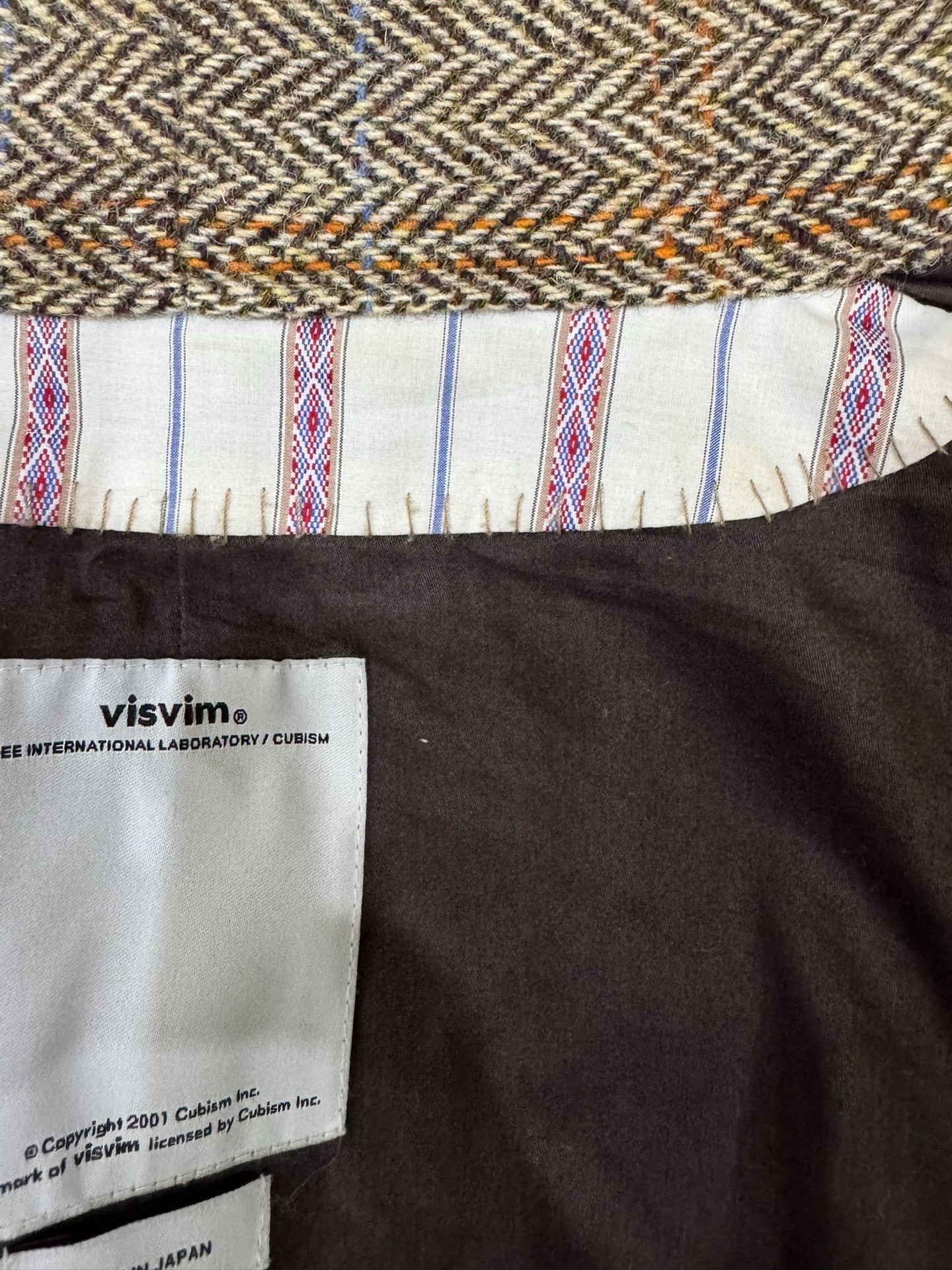 visvim sanjuro harris tweed jacket