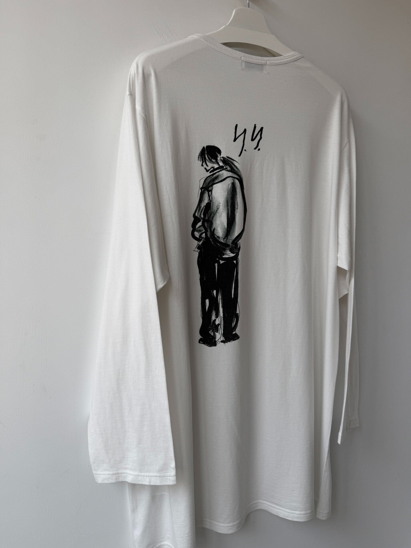 Yohji Yamamoto 25SS Hand-Drawn Portrait Sweatshirt