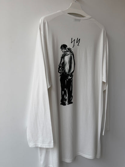 Yohji Yamamoto 25SS Hand-Drawn Portrait Sweatshirt
