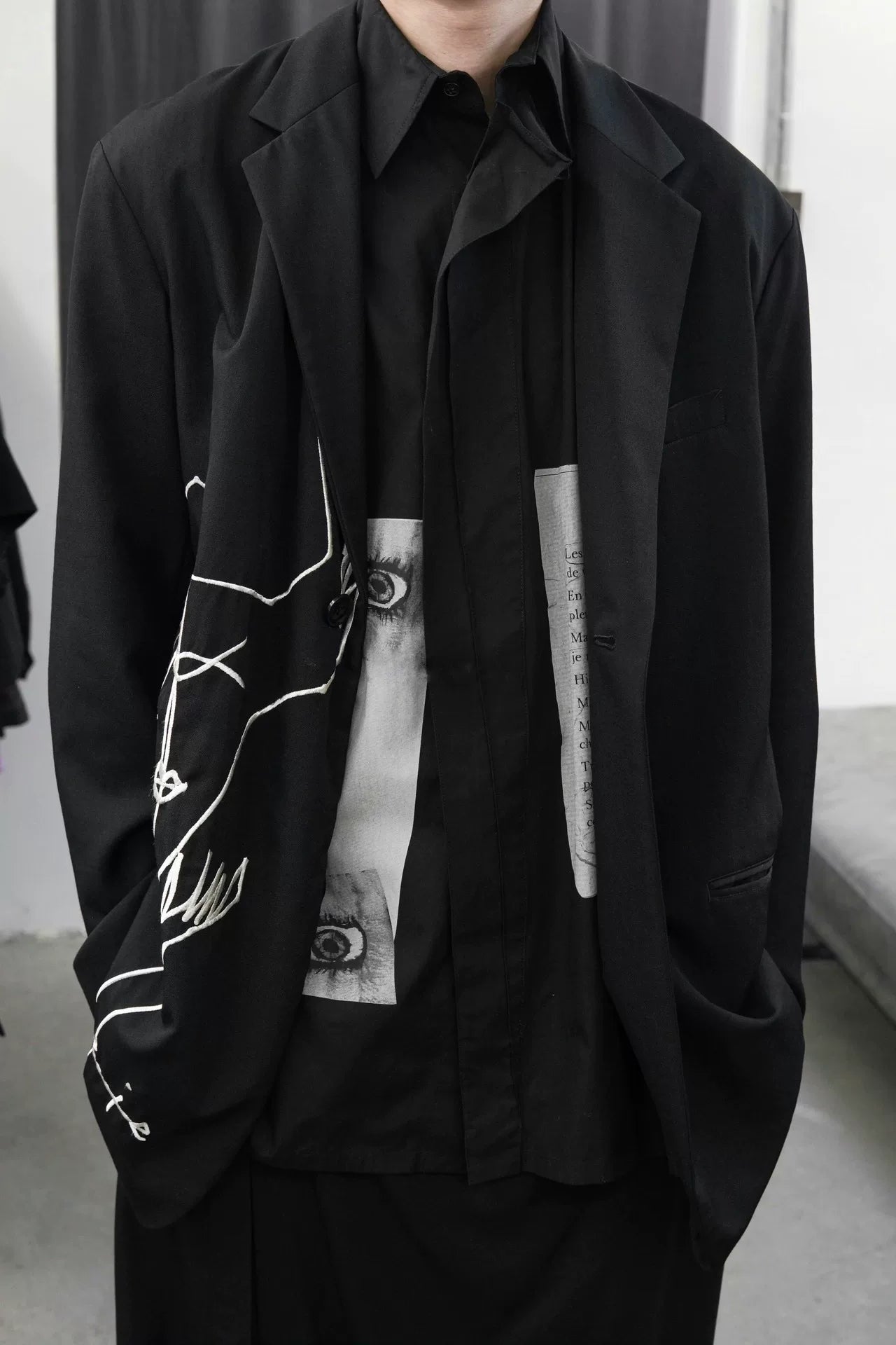 Yohji Yamamoto A/W 2016 Miyazawa Embroidery Wool JKT