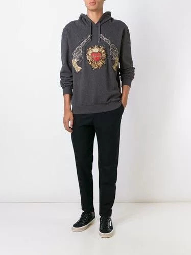 Dolce&Gabbana Embroidered Hoodie Sweater
