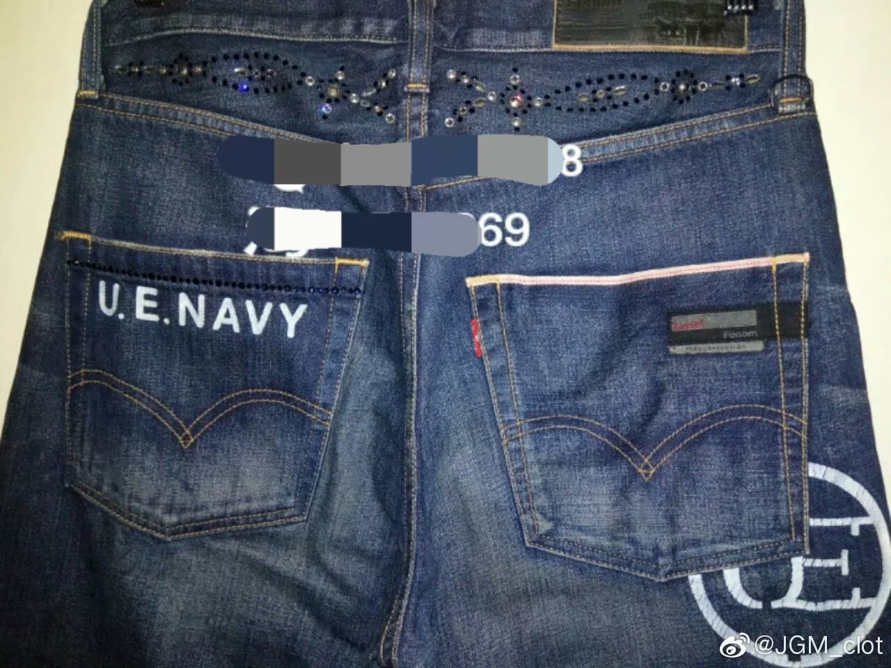 Fenom UE Navy Blue Washed Jeans