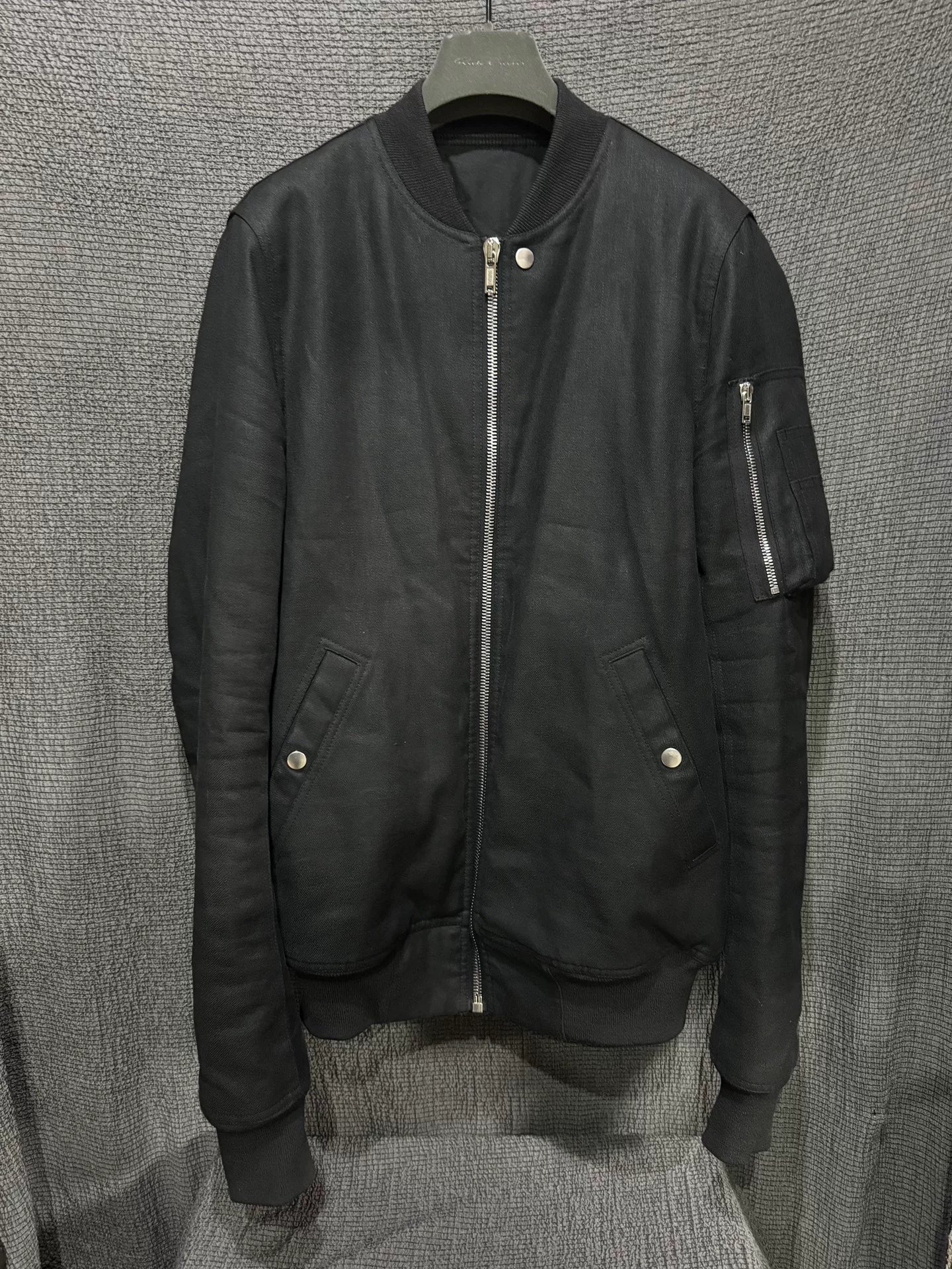 Rick Owens Wool Linen Blend MA-1 Jacket