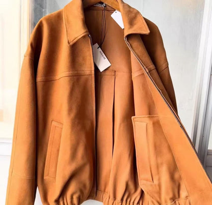 AURALEE 25SS Lamb Suede Zip Blouson