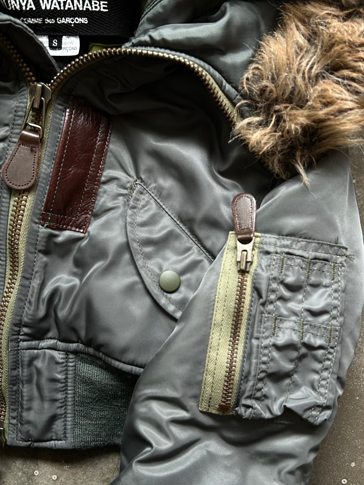 junya watanabe high-waist pilot jacket