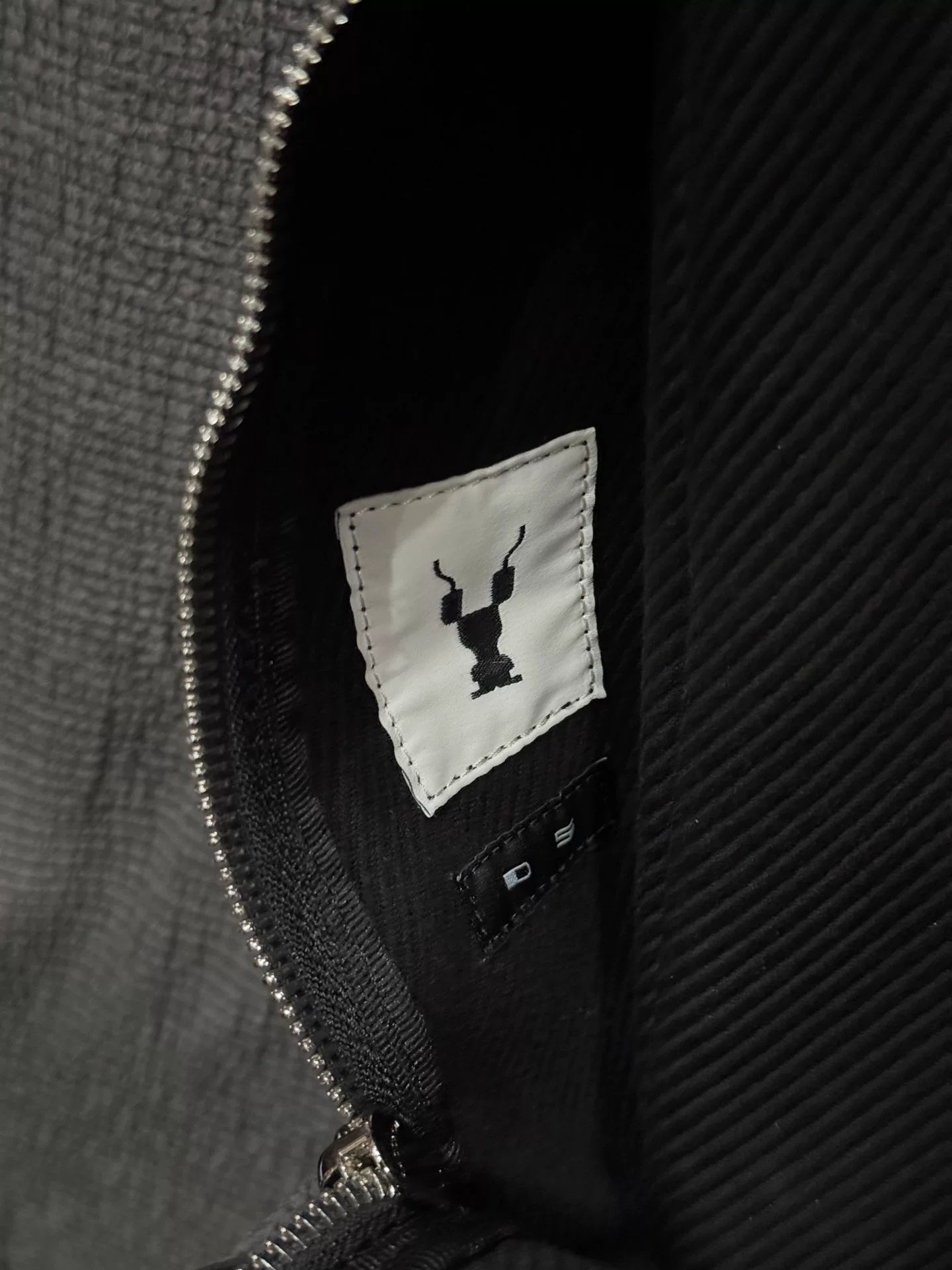 rick owens embroidered backpack bag