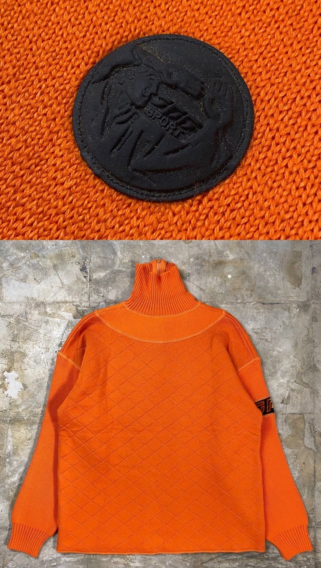 Vintage Jean Paul Gaultier 1990s Sports Logo Knit Sweater