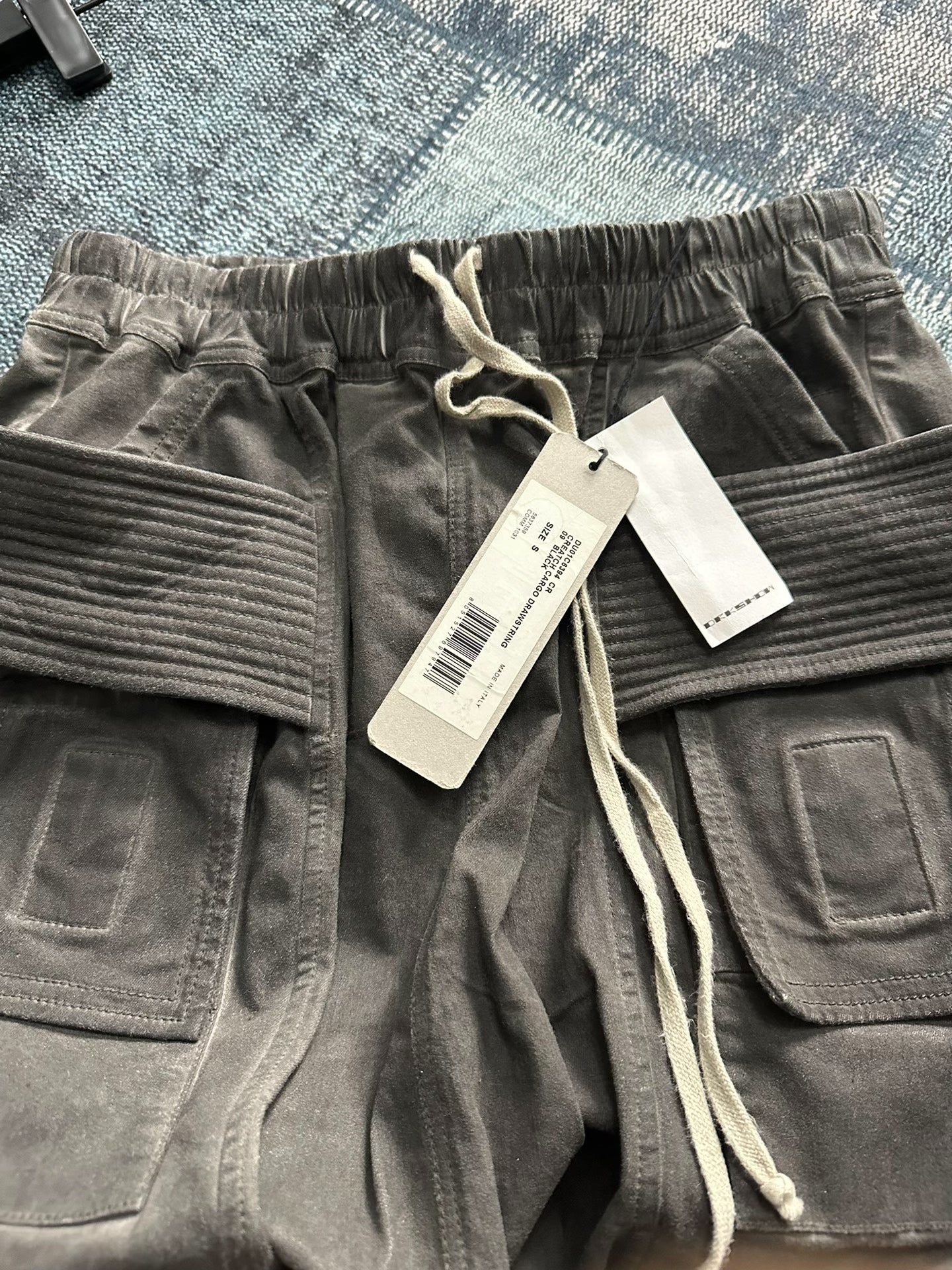 Rick Owens Drkshdw 25SS Waxed Denim Shorts
