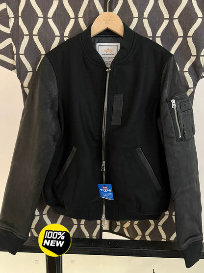 alpha ma1 baseball jacket size M