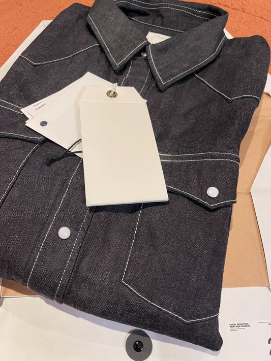 VISVIM Social Sculpture Mud Denim Shirt