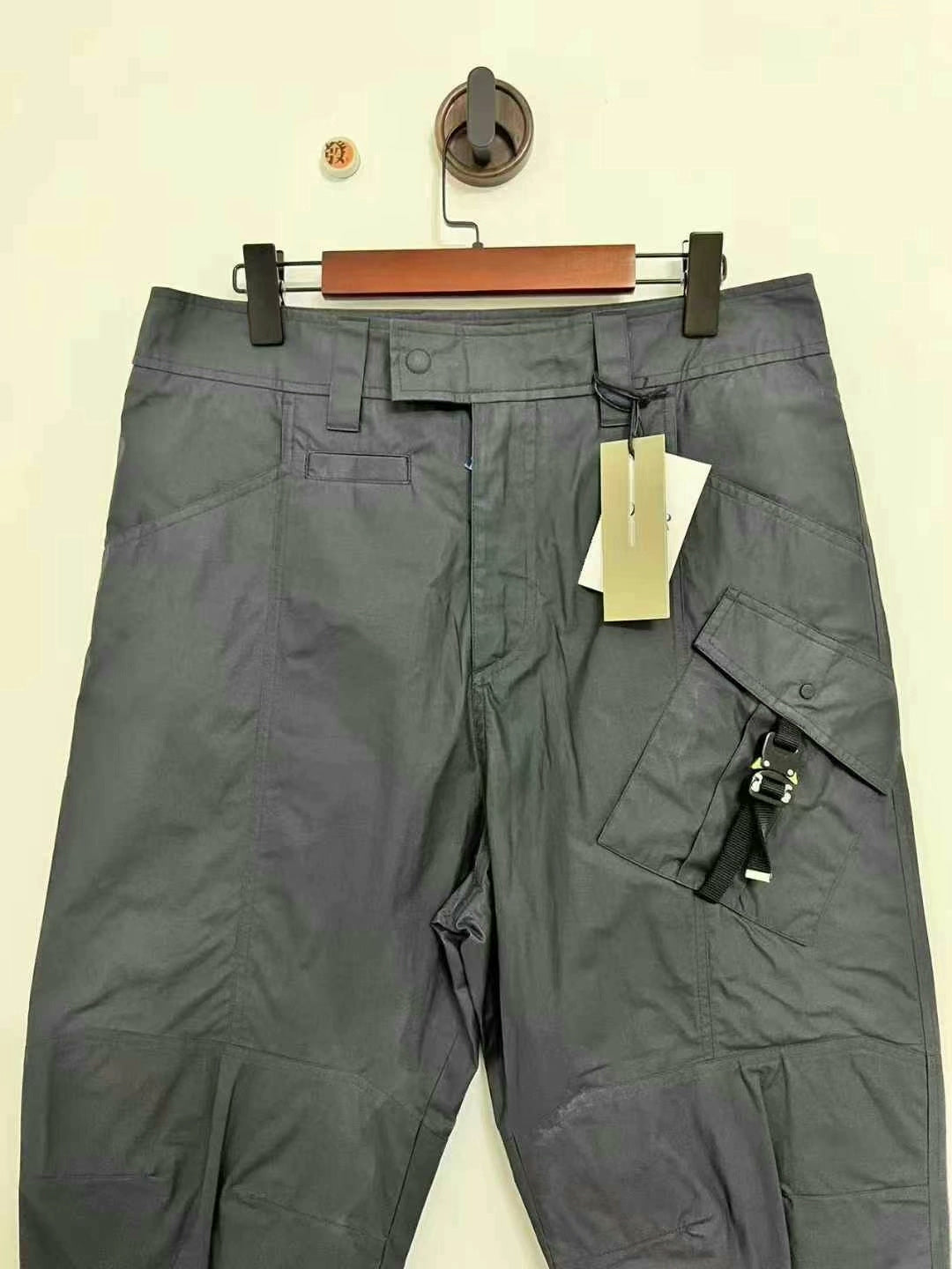dior dark gray utility cargo pants