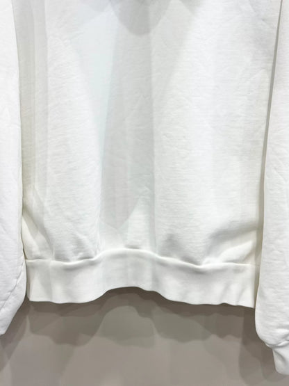 balenciaga logo zip-up hoodie in size m