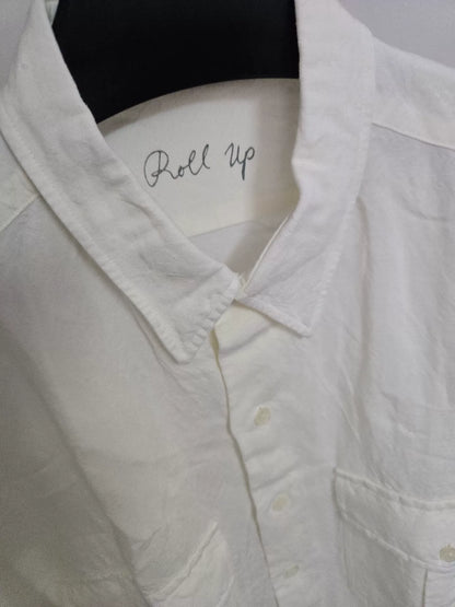 Porter Classic Bamboo Linen White Shirt