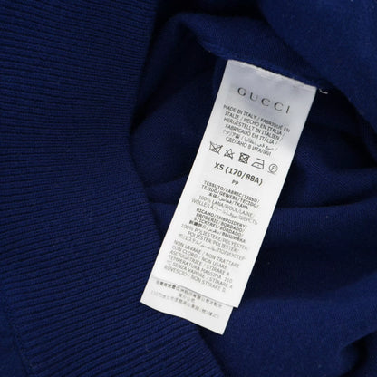 adidas x gucci wool sweatshirt navy blue