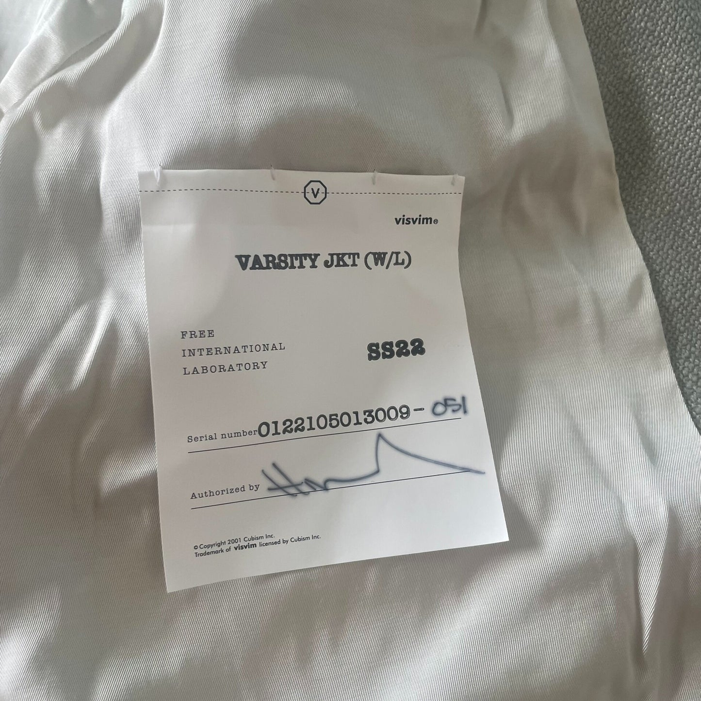 VISVIM 22SS VARSITY Jacket