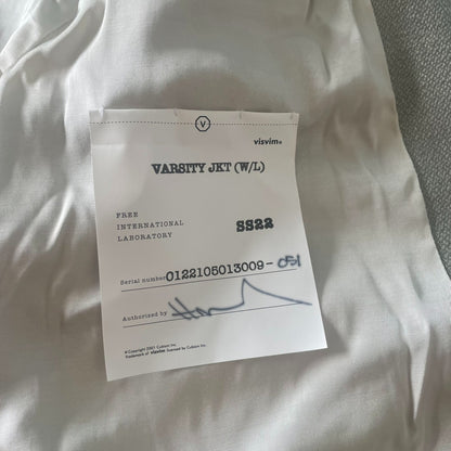VISVIM 22SS VARSITY Jacket