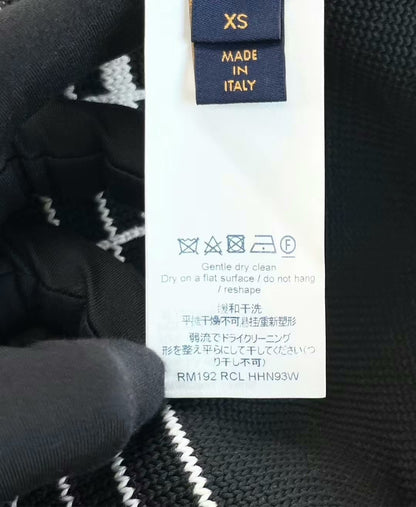 louis vuitton cream knit logo sweater