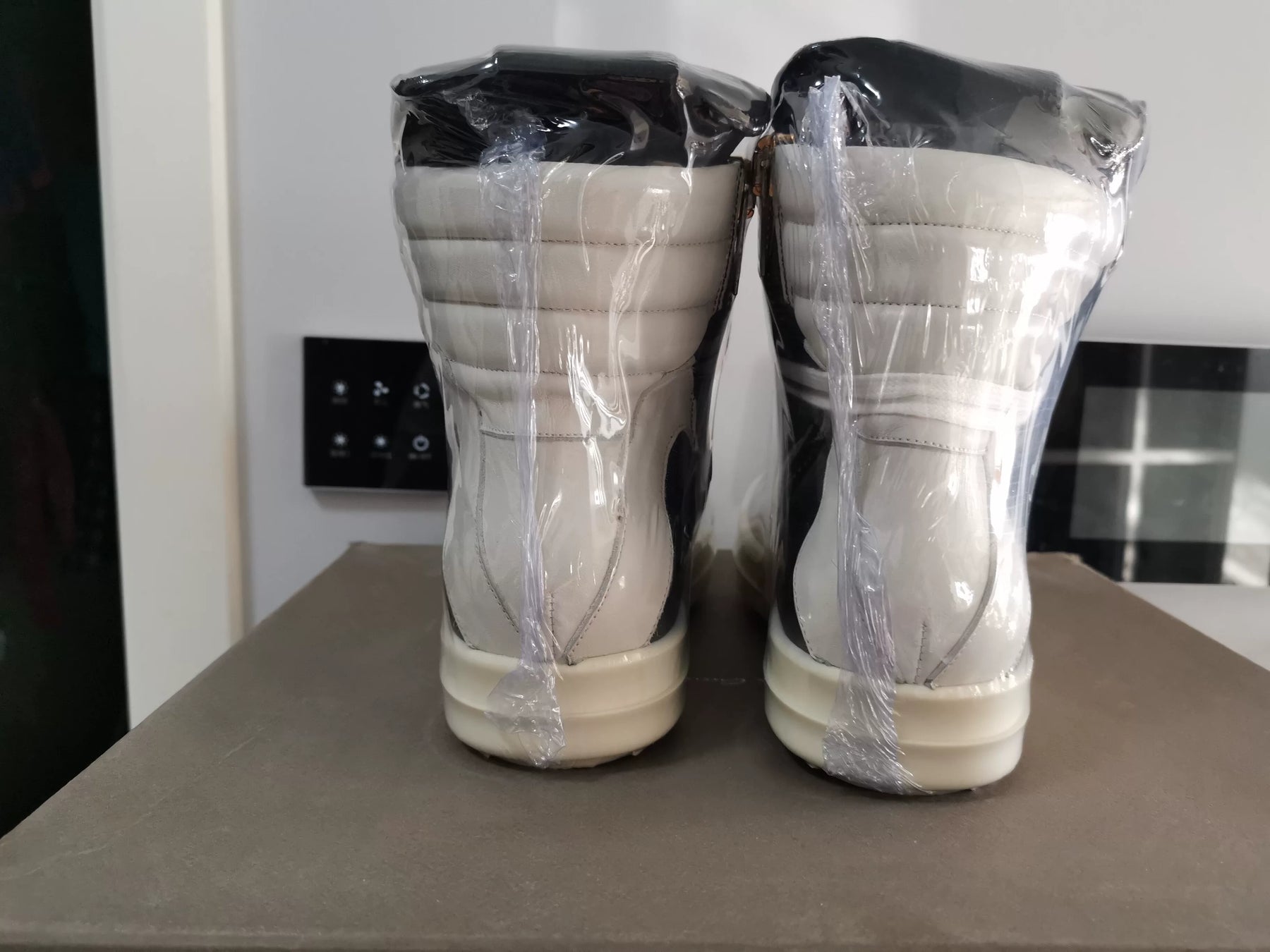 Rick Owens Early Color-Blocked Zip Shoes