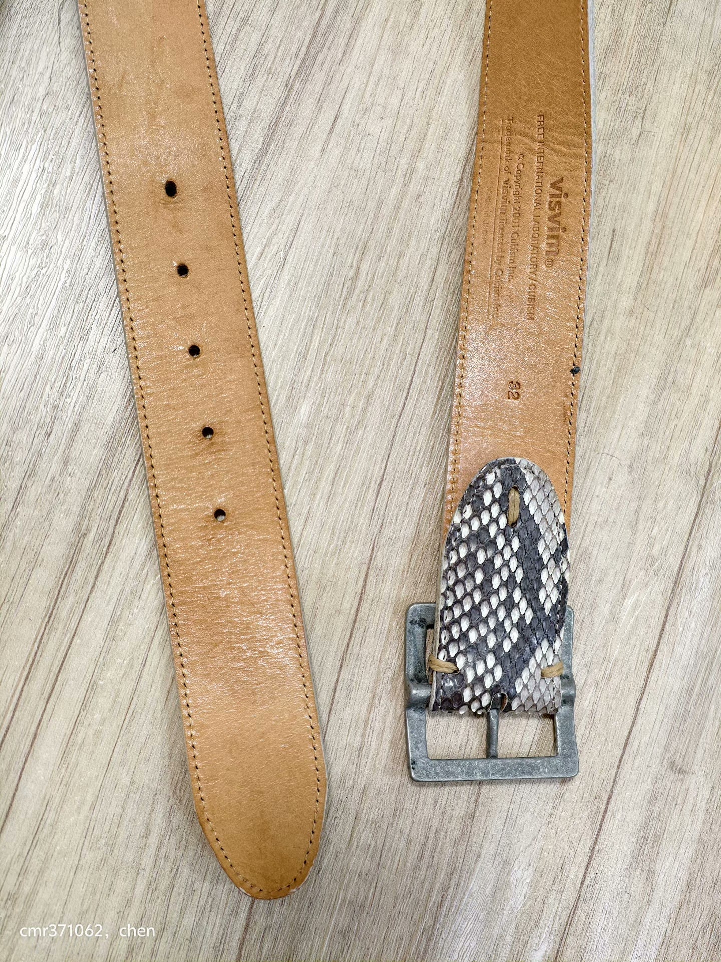 visvim 20ss Python Belt 40mm