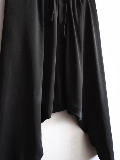 yohji yamamoto low-crotch asymmetrical pants