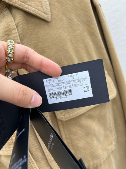 Saint Laurent 25FW Corduroy Shirt Jacket