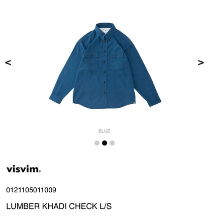 visvim 21ss Lumber Khadi Check L/S Shirt