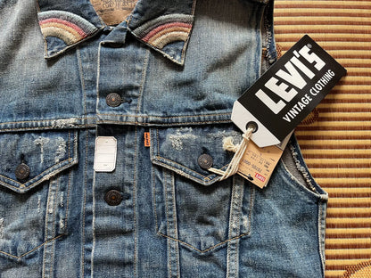 Levis LVC 3rd Washed Denim Embroidered Vest