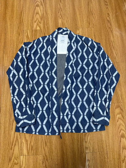 visvim bamboo texture lhamo shirt indigo