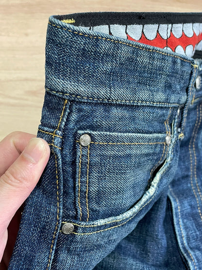 KAWS Washed Denim Pants in Excellent Condition