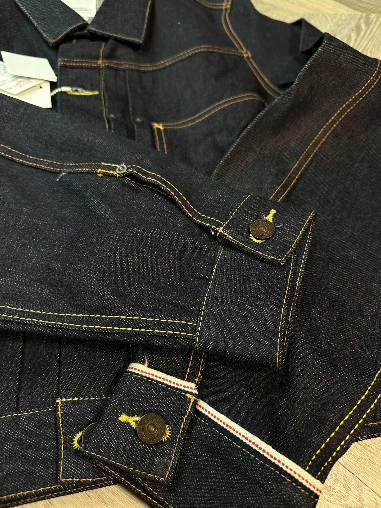 visvim shorty chore jacket unwashed denim