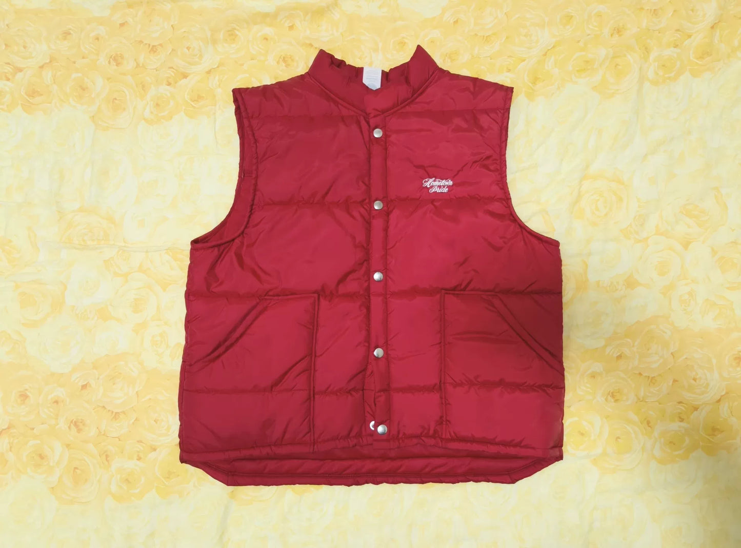 tokyo indians racing vest red embroidered logo