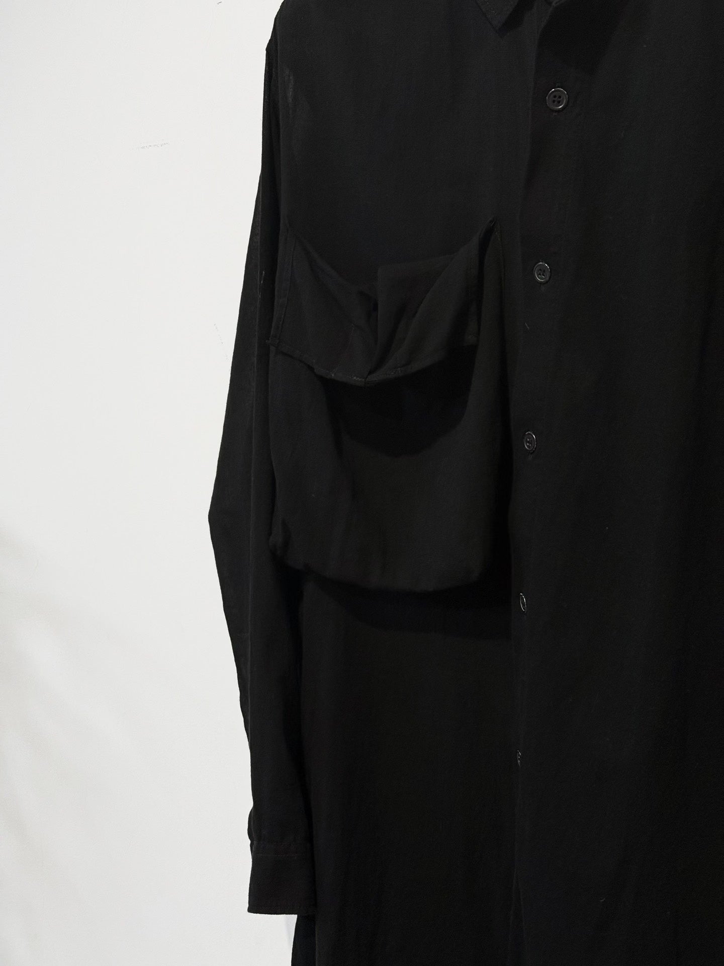 Yohji Yamamoto Deconstructed Asymmetric Long Shirt