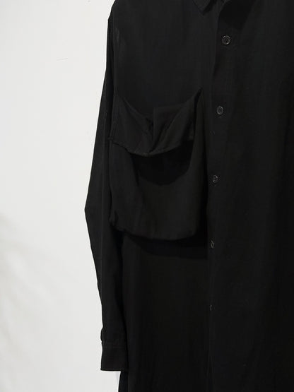 Yohji Yamamoto Deconstructed Asymmetric Long Shirt
