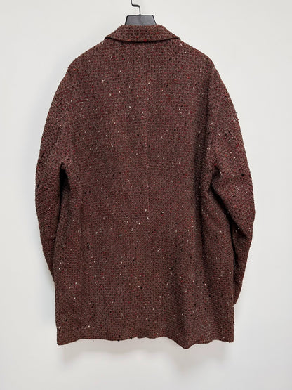 Y's for Men Hand-Knit Multi Wool Coat