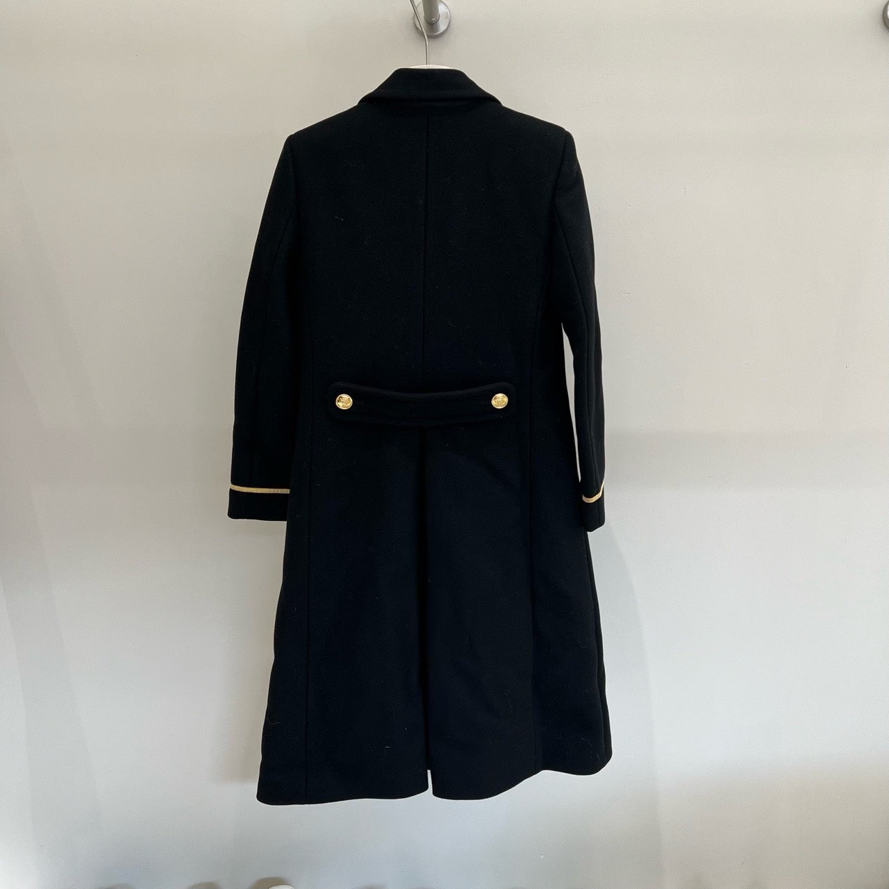 Saint Laurent YSL Runway Gold Button Wool Coat