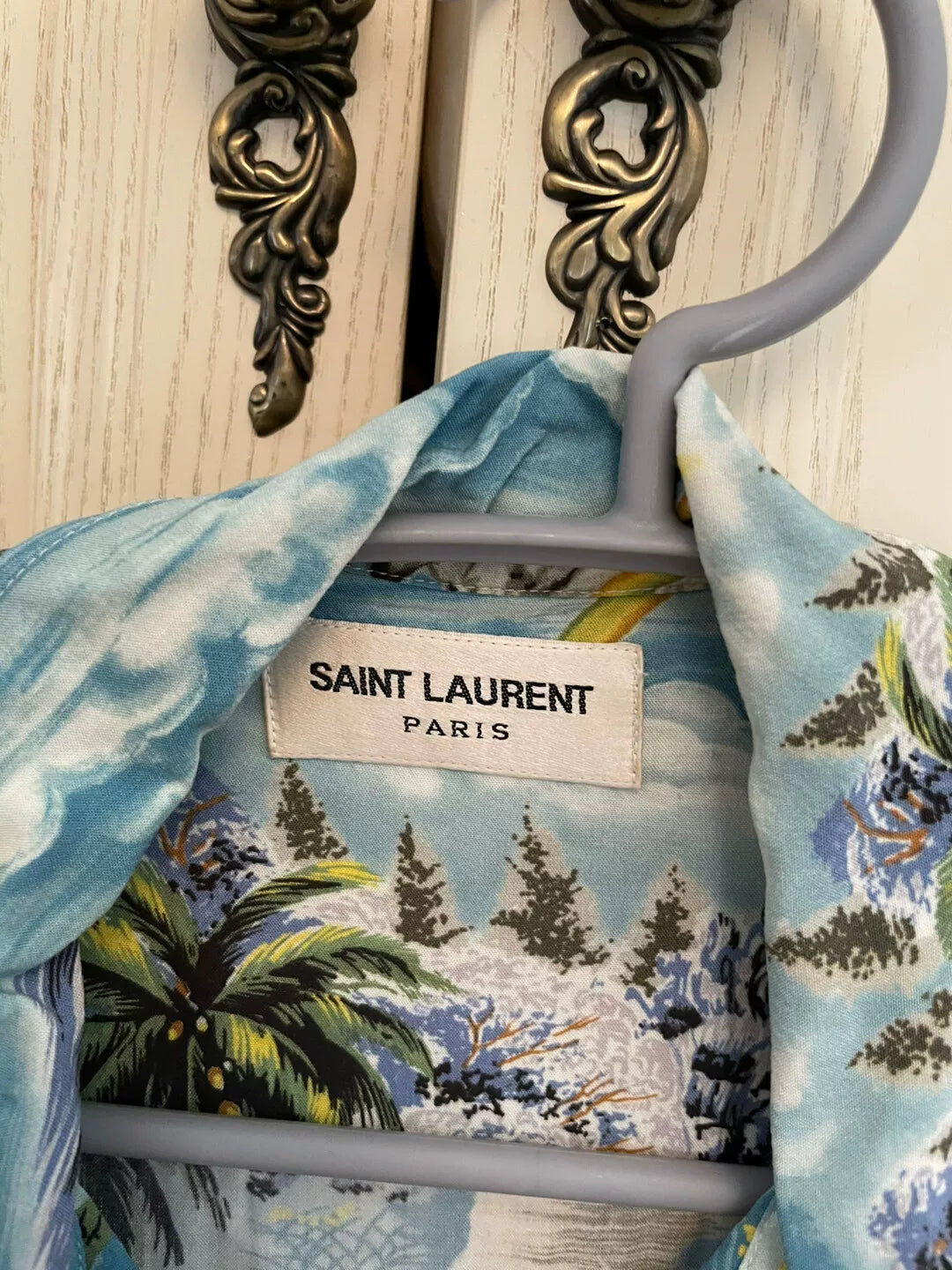 Saint Laurent Floral Short Sleeve Shirt