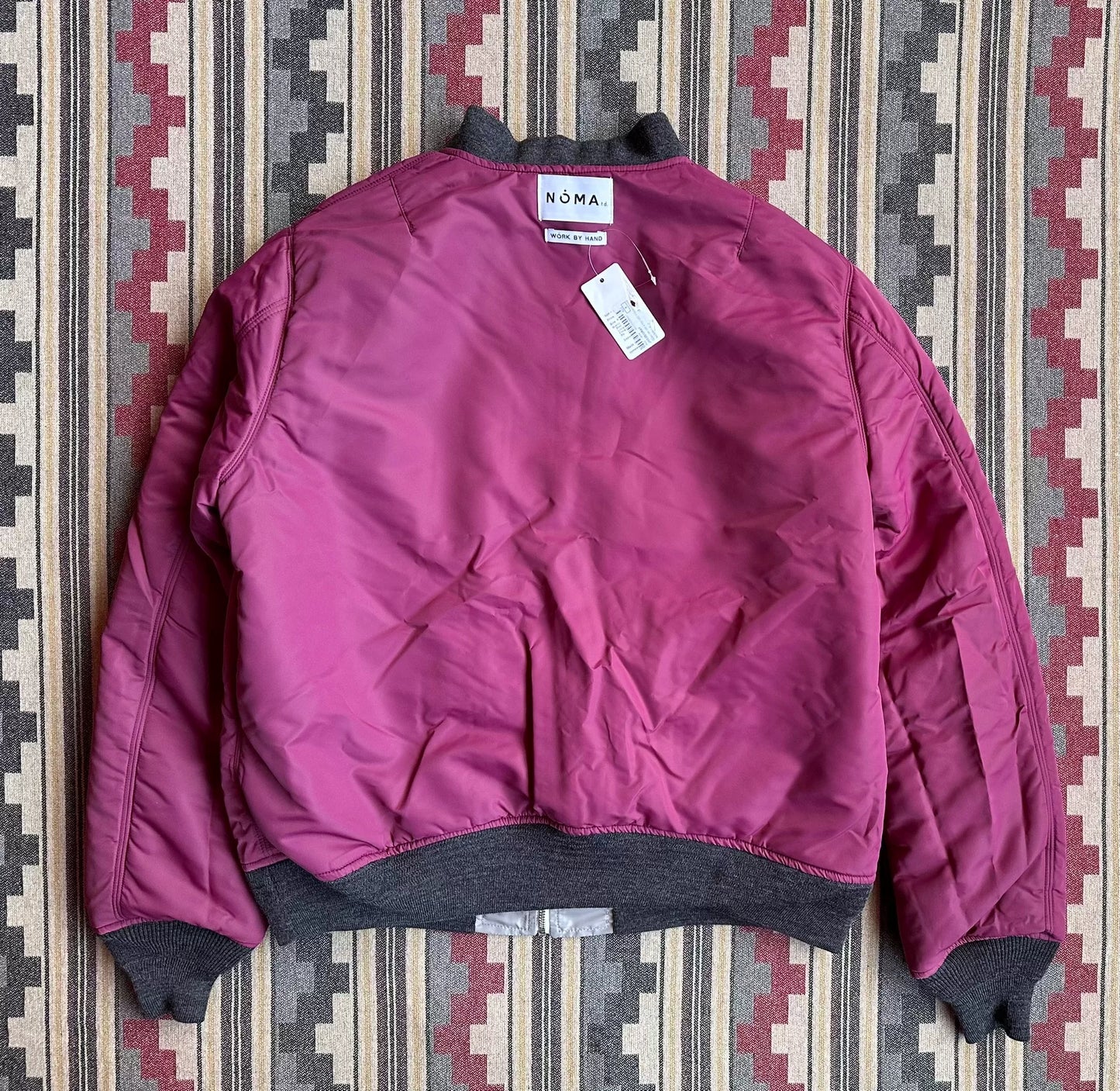 hand embroidery flight jacket reversible design