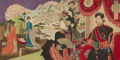 yohji yamamoto red patterned tie