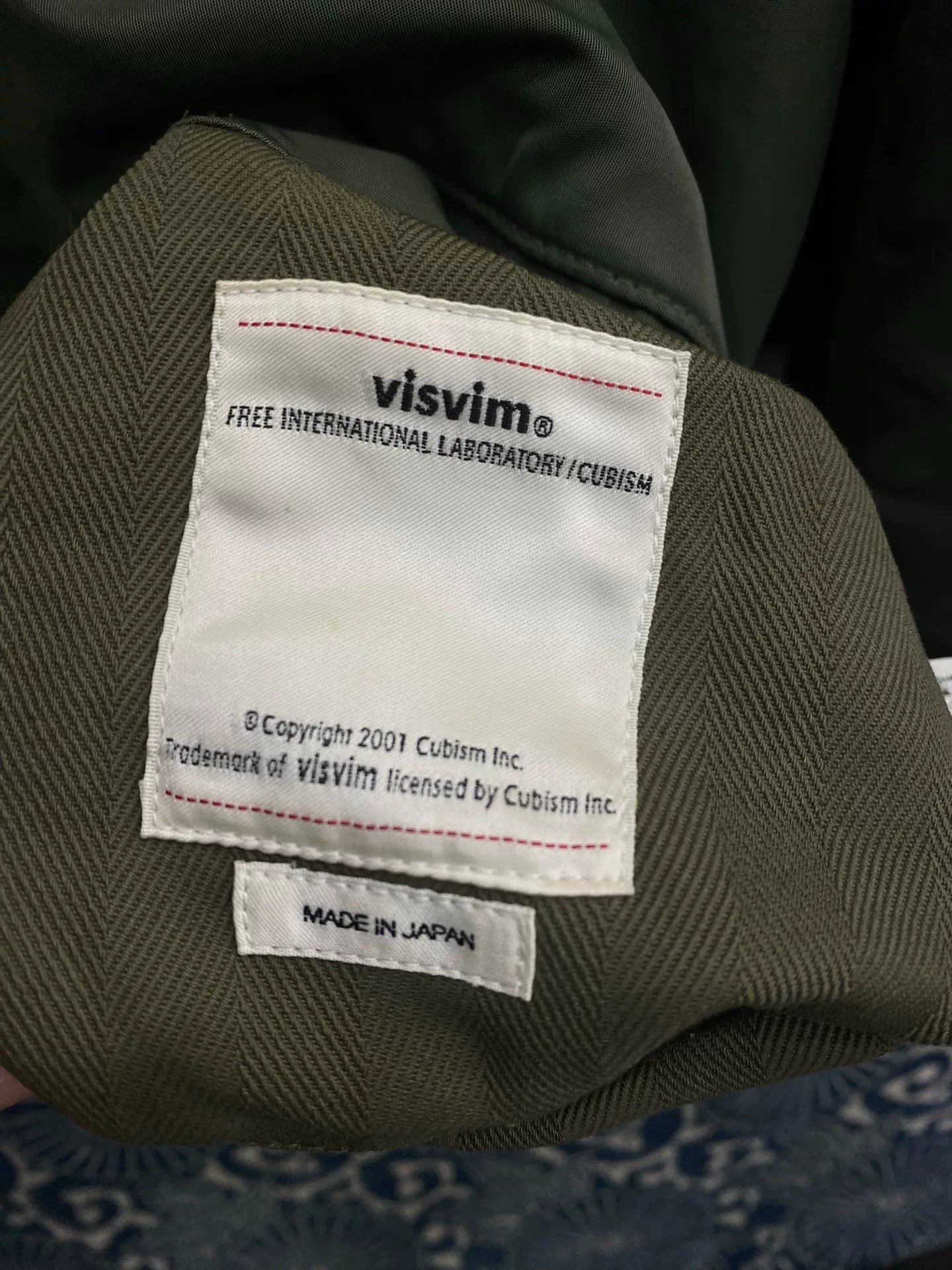 visvim 18aw iris liner jacket olive