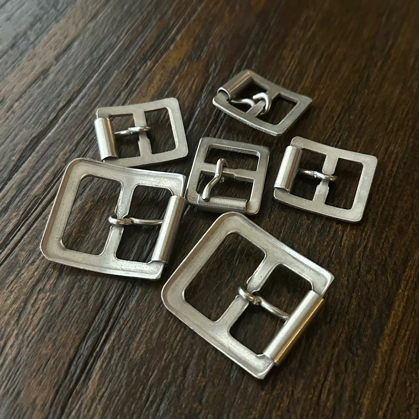 Wesco Boss Silver Double Belt Buckles