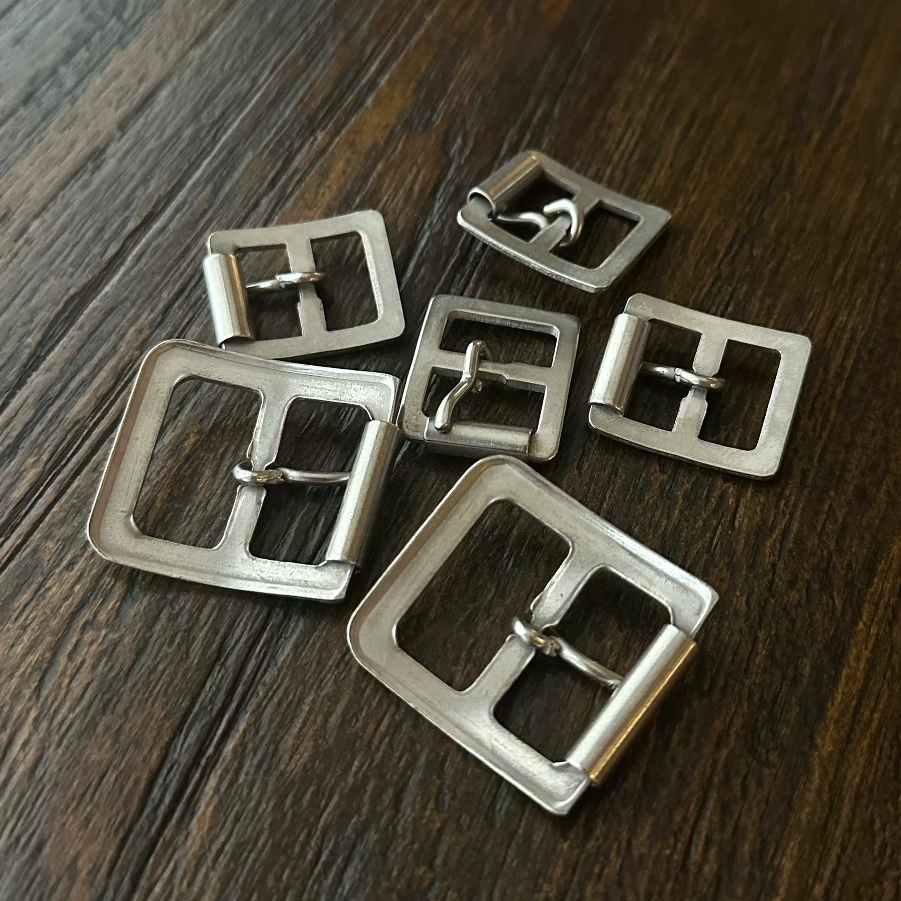 Wesco Boss Silver Double Belt Buckles