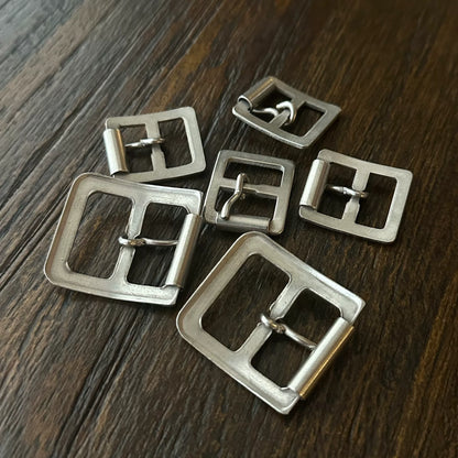 Wesco Boss Silver Double Belt Buckles