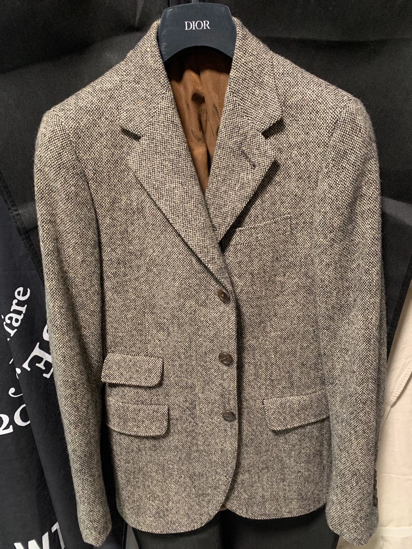 double rl cashmere blend thick blazer