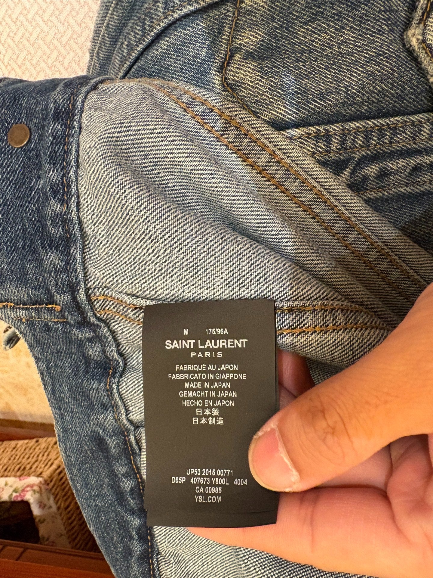 Saint Laurent Hedi Slimane 2015 Denim Jacket