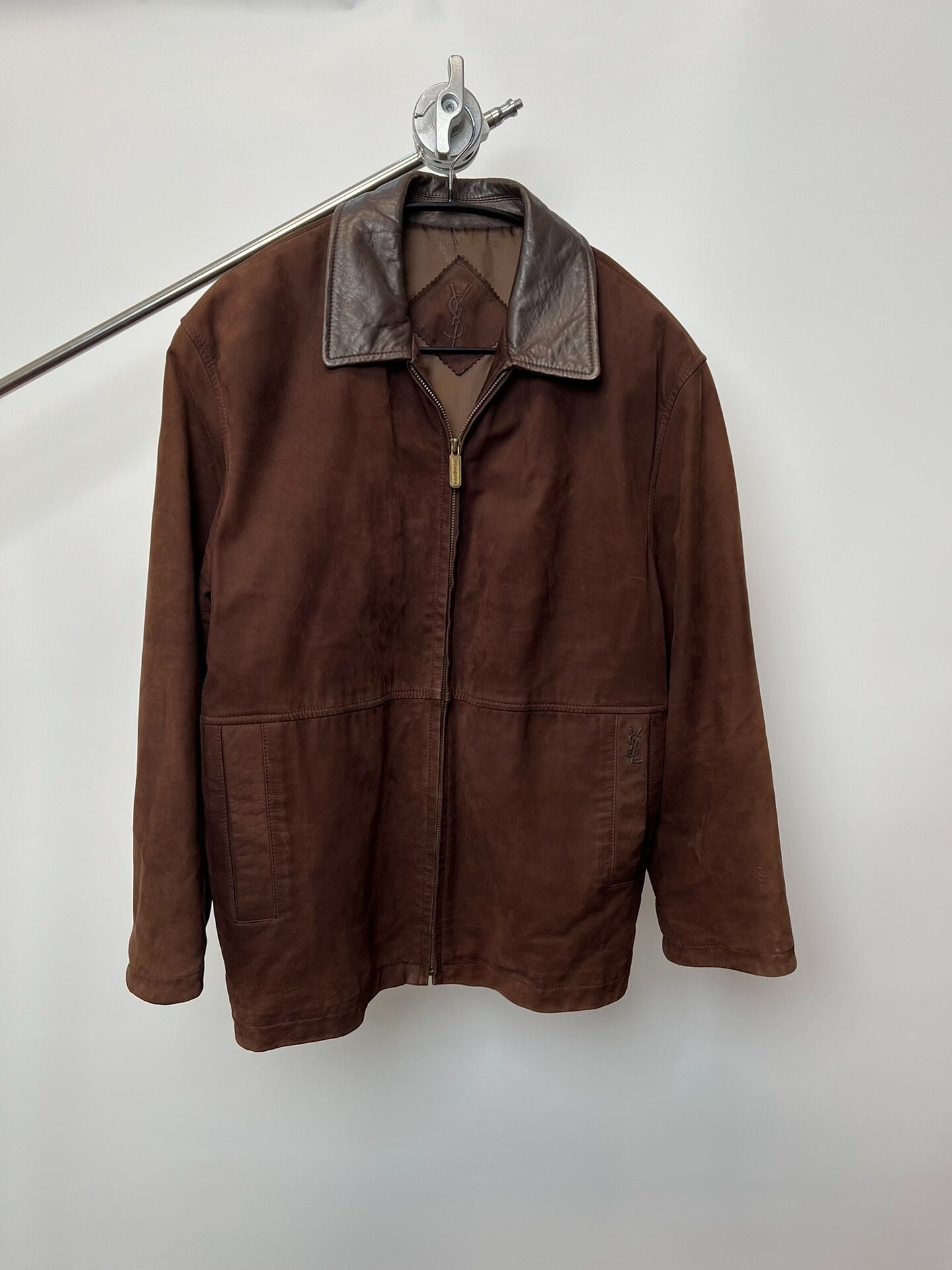 YVESSAINTLAURENT vintage Jacket with Leather Details