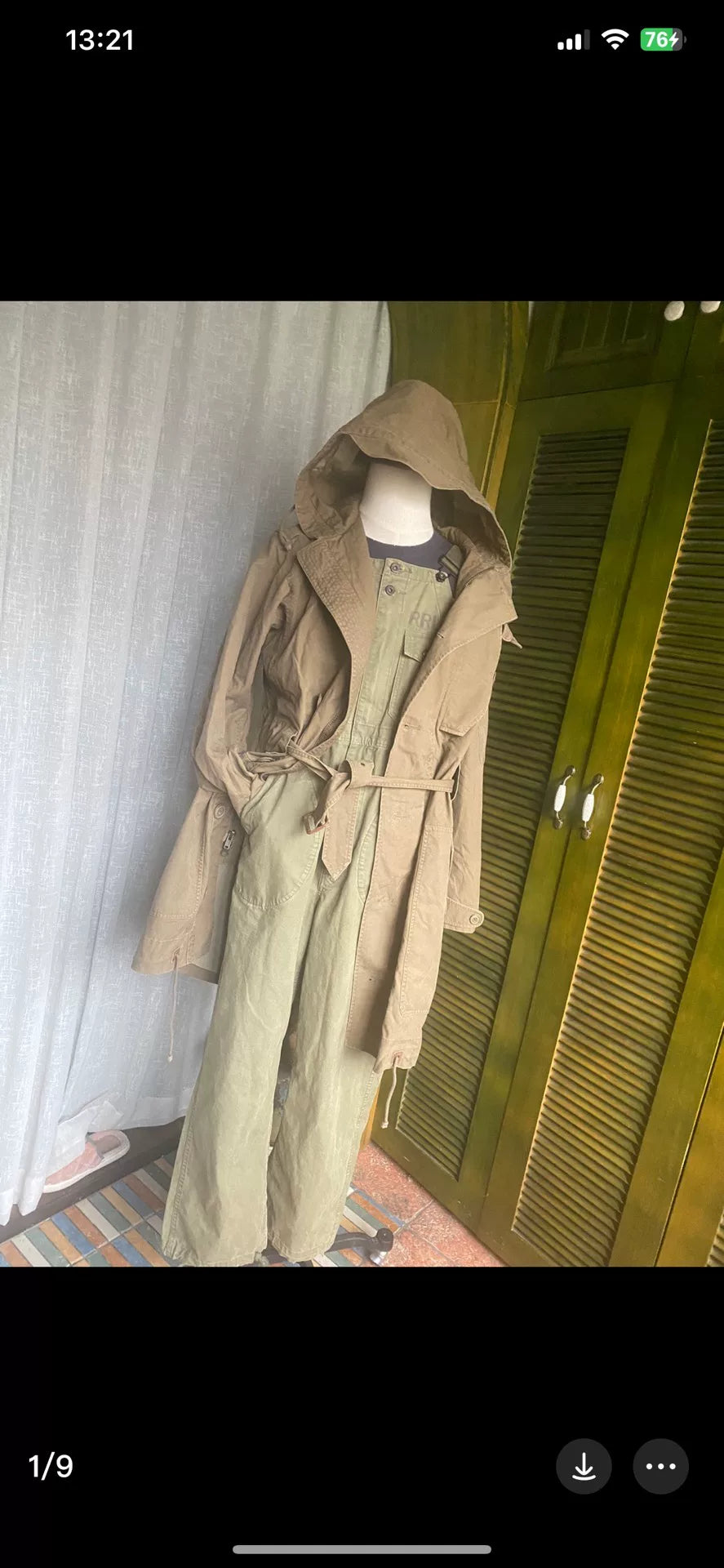 Double RL RRL Bennett Military Overall