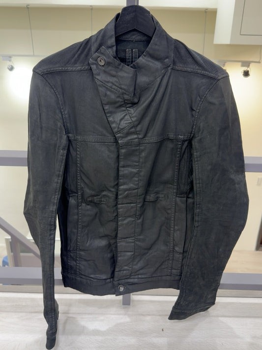 Rick Owens Black Asymmetrical Jacket