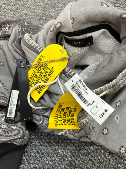 Amiri Paisley Patchwork Hoodie
