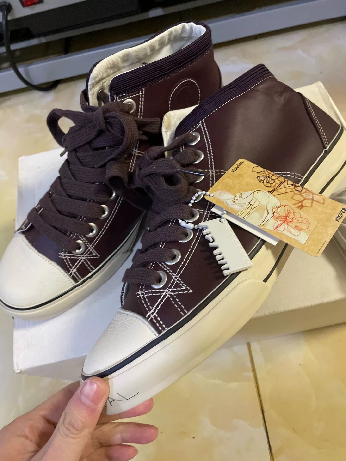 VISVIM KIEFER MID CYPHER Leather Casual Shoes